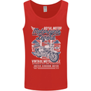Motorcycle Legend Biker Union Jack British Mens Vest Tank Top Red