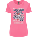 Motorcycle Legend Biker Union Jack British Womens Wider Cut T-Shirt Azalea