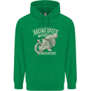 Motorcycle Racing Biker Skull Motorbike Childrens Kids Hoodie Irish Green