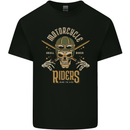 Motorcycle Riders Biker Motorbike Skull Mens Cotton T-Shirt Tee Top Black
