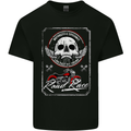 Motorcycle Road Race Biker Motorbike Skull Mens Cotton T-Shirt Tee Top Black