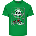 Motorcycle Road Race Biker Motorbike Skull Mens Cotton T-Shirt Tee Top Irish Green