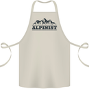 Mountains Alpinist Hiking Climbing Climber Cotton Apron 100% Organic Natural