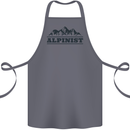 Mountains Alpinist Hiking Climbing Climber Cotton Apron 100% Organic Steel