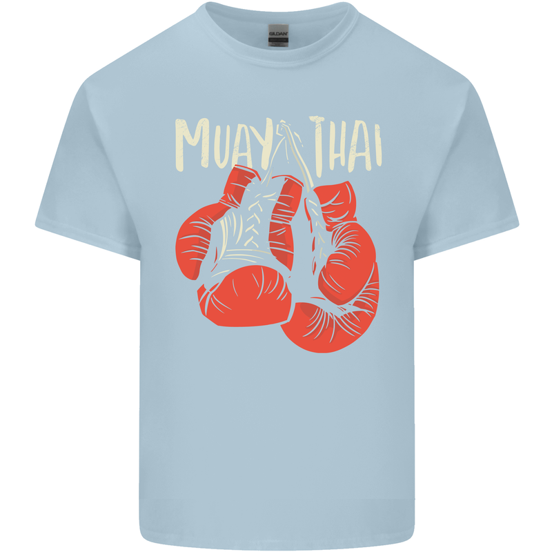 Muay Thai Boxing Gloves MMA Kids T-Shirt Childrens Light Blue