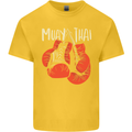 Muay Thai Boxing Gloves MMA Kids T-Shirt Childrens Yellow