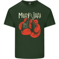 Muay Thai Boxing Gloves MMA Mens Cotton T-Shirt Tee Top Forest Green