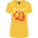 Muay Thai Boxing Gloves MMA Womens Wider Cut T-Shirt Yellow