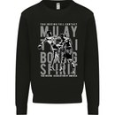 Muay Thai Boxing Spirit MMA Kick Boxing Mens Sweatshirt Jumper Black