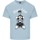 Muay Thai Fighter Mixed Martial Arts MMA Kids T-Shirt Childrens Light Blue