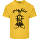 Muay Thai Fighter Mixed Martial Arts MMA Kids T-Shirt Childrens Yellow