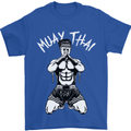 Muay Thai Fighter Mixed Martial Arts MMA Mens T-Shirt Cotton Gildan Royal Blue