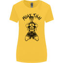 Muay Thai Fighter Mixed Martial Arts MMA Womens Wider Cut T-Shirt Yellow