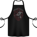 Muay Thai Fighter Warrior MMA Martial Arts Cotton Apron 100% Organic Black