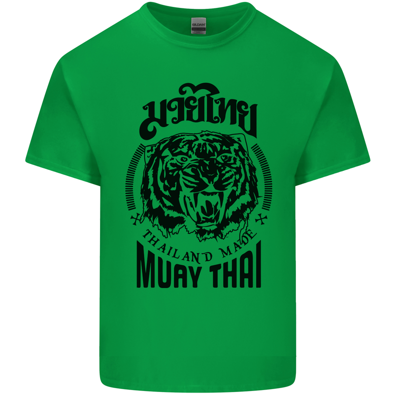 Muay Thai Fighter Warrior MMA Martial Arts Mens Cotton T-Shirt Tee Top Irish Green