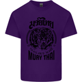 Muay Thai Fighter Warrior MMA Martial Arts Mens Cotton T-Shirt Tee Top Purple