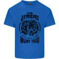 Muay Thai Fighter Warrior MMA Martial Arts Mens Cotton T-Shirt Tee Top Royal Blue