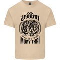 Muay Thai Fighter Warrior MMA Martial Arts Mens Cotton T-Shirt Tee Top Sand