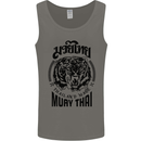 Muay Thai Fighter Warrior MMA Martial Arts Mens Vest Tank Top Charcoal