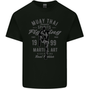 Muay Thai Fighting MMA Martial Arts Gym Kids T-Shirt Childrens Black
