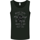 Muay Thai Fighting MMA Martial Arts Gym Mens Vest Tank Top Black