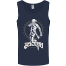 Muay Thai Skeleton MMA Mixed Martial Arts Mens Vest Tank Top Navy Blue