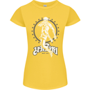 Muay Thai Skeleton MMA Mixed Martial Arts Womens Petite Cut T-Shirt Yellow