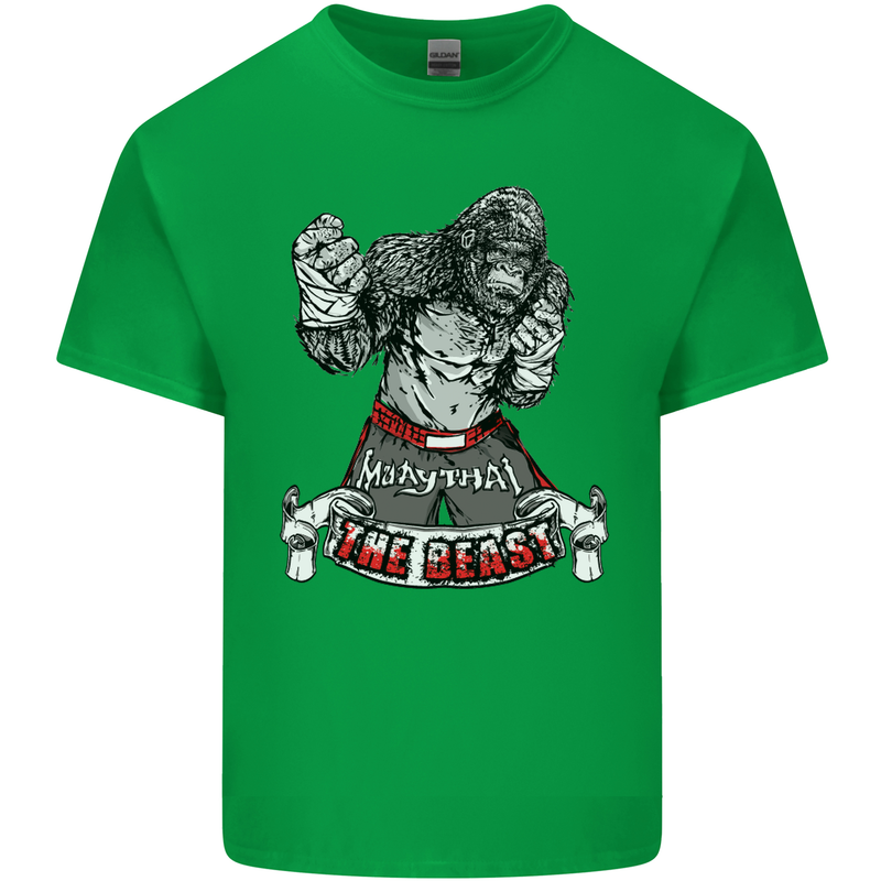 Muay Thai The Beast MMA Mixed Martial Arts Kids T-Shirt Childrens Irish Green