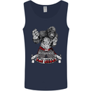 Muay Thai The Beast MMA Mixed Martial Arts Mens Vest Tank Top Navy Blue