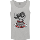 Muay Thai The Beast MMA Mixed Martial Arts Mens Vest Tank Top Sports Grey