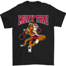 Muay Thai Tiger MMA Mixed Martial Arts Mens T-Shirt Cotton Gildan Black
