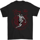 Muay Thai Tiger Warrior MMA Martial Arts Mens T-Shirt Cotton Gildan Black