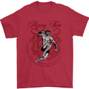 Muay Thai Tiger Warrior MMA Martial Arts Mens T-Shirt Cotton Gildan Red