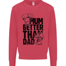 Mum Better Than Dad Mother's Father's Day Mens Sweatshirt Jumper Heliconia
