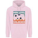 Mum Level Unlocked New Mommy Baby Born Childrens Kids Hoodie Light Pink
