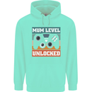 Mum Level Unlocked New Mommy Baby Born Childrens Kids Hoodie Peppermint