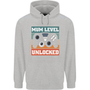 Mum Level Unlocked New Mommy Baby Born Childrens Kids Hoodie Sports Grey