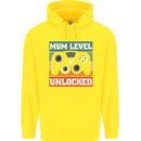 Mum Level Unlocked New Mommy Baby Born Childrens Kids Hoodie Yellow