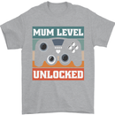 Mum Level Unlocked New Mommy Baby Born Mens T-Shirt 100% Cotton Sports Grey