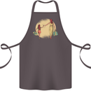 Mum and Daughter Shopping Cotton Apron 100% Organic Dark Grey