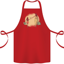 Mum and Daughter Shopping Cotton Apron 100% Organic Red