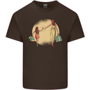 Mum and Daughter Shopping Mens Cotton T-Shirt Tee Top Dark Chocolate
