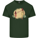 Mum and Daughter Shopping Mens Cotton T-Shirt Tee Top Forest Green