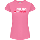 Mum of 3 Boys Funny Mother's Day Womens Petite Cut T-Shirt Azalea