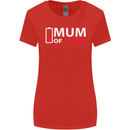 Mum of 3 Boys Funny Mother's Day Womens Wider Cut T-Shirt Red