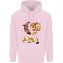 Mushroom Species Mycology Foraging Childrens Kids Hoodie Light Pink