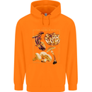 Mushroom Species Mycology Foraging Childrens Kids Hoodie Orange