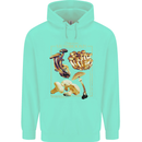 Mushroom Species Mycology Foraging Childrens Kids Hoodie Peppermint