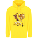 Mushroom Species Mycology Foraging Childrens Kids Hoodie Yellow