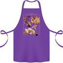 Mushroom Species Mycology Foraging Cotton Apron 100% Organic Purple